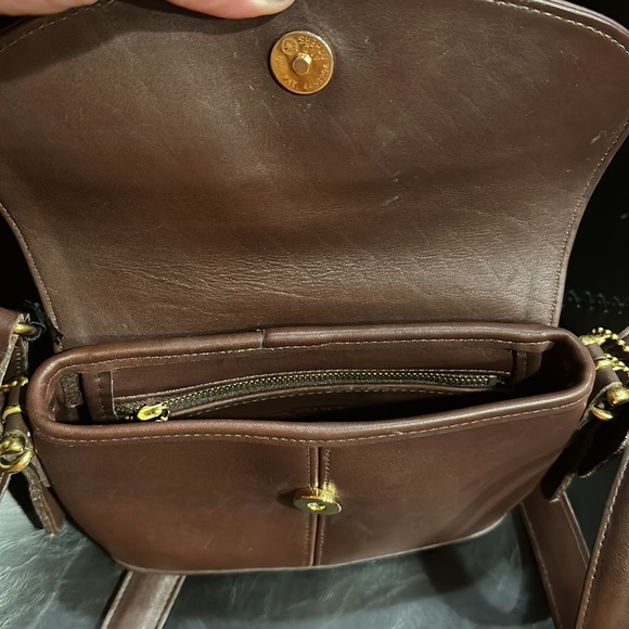 COACH 9801 Legacy Equestrian Brown Glove Leather Bag - Picture 6 of 7